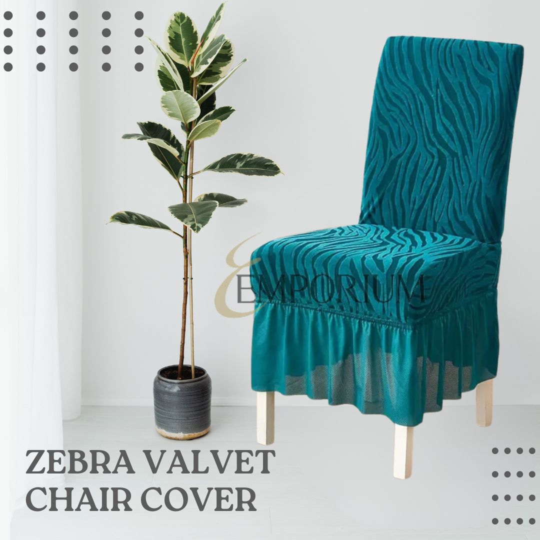 Zebra Valvet Chair cover