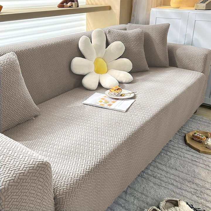 Stripe Jacquard Sofa Cover Mouse Skin