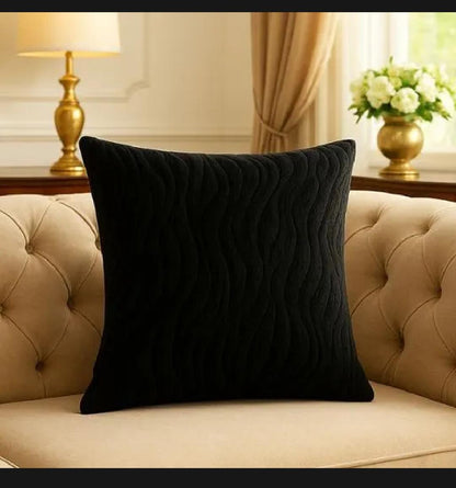 20X20 INCHES ZEBRA VALVET CUSHION COVER SQUARE PATTERN