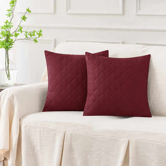 20X20 INCHES QUILTED CUSHION COVER SQUARE PATTERN