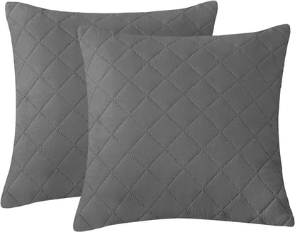 QUILTED CUSHION COVER SQUARE PATTERN 16, 18 and 20 INCHES