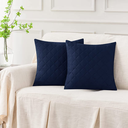 QUILTED CUSHION COVER SQUARE PATTERN 16, 18 and 20 INCHES