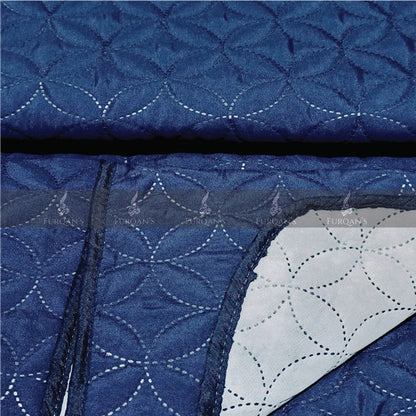 Ultrasonic Quilted Sofa Cover (Blue Color)