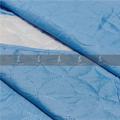 Ultrasonic Quilted Sofa Cover (Sky Blue Color)