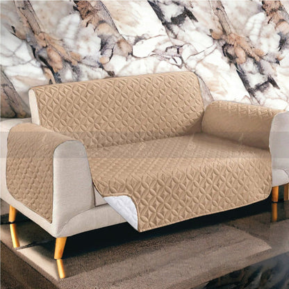 Ultrasonic Quilted Sofa Cover (Beach Color)