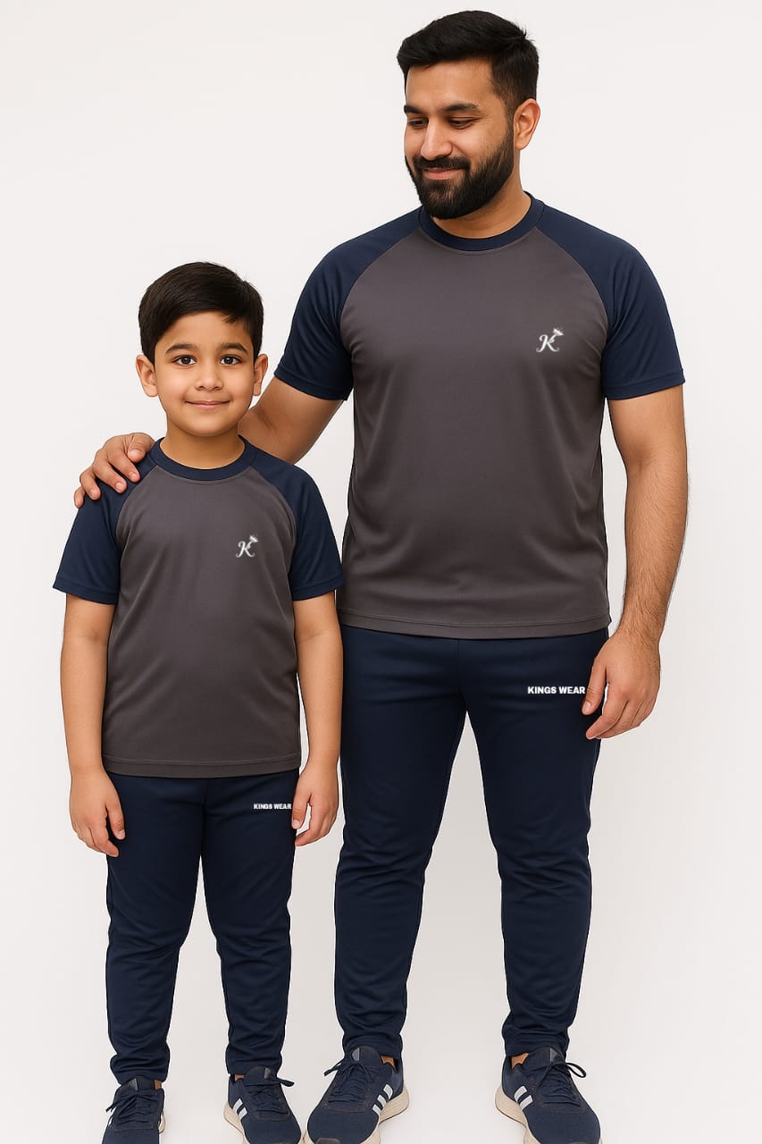 Like Father Neavy and Gray Kings wear Summer Tracksuit