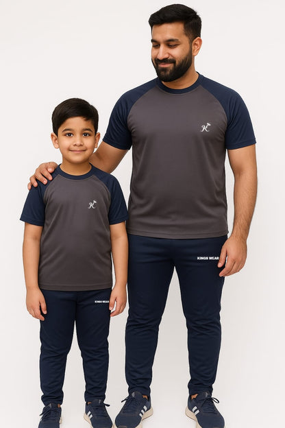 Like Father Neavy and Gray Kings wear Summer Tracksuit