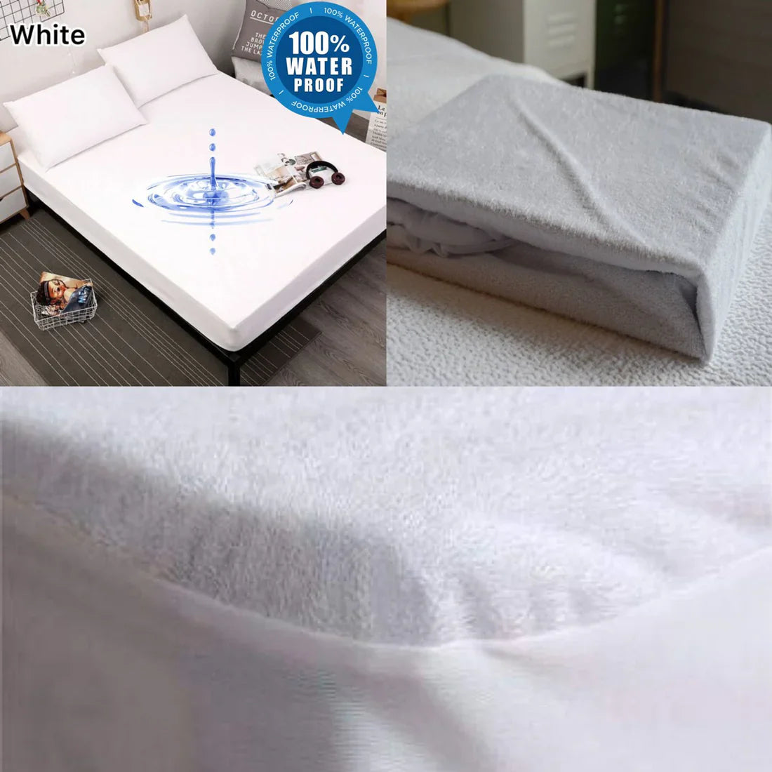 Terry Cotton Mattress Protector