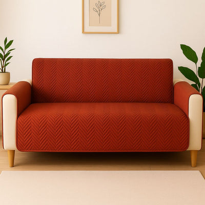 Cotton Quilted Printed Sofa Covers