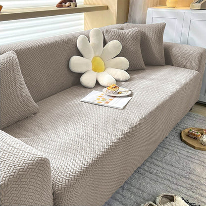 Stripe Jacquard Sofa Cover Branded