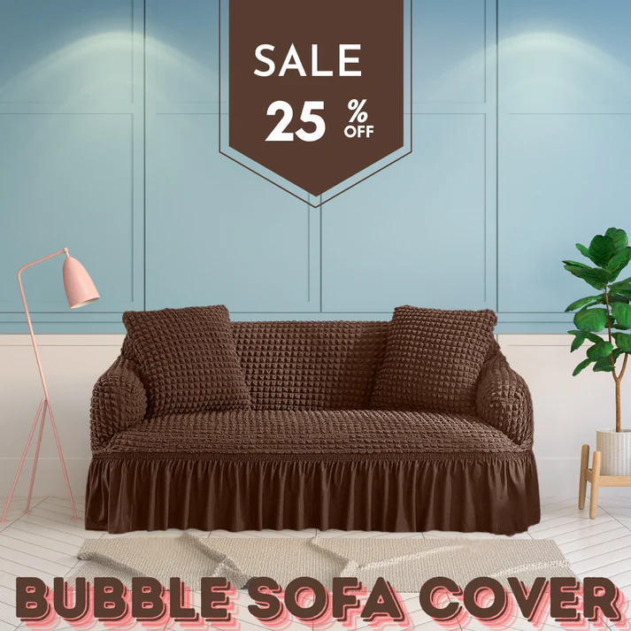 Frill Style Bubble Stuff Sofa Cover - Image 5