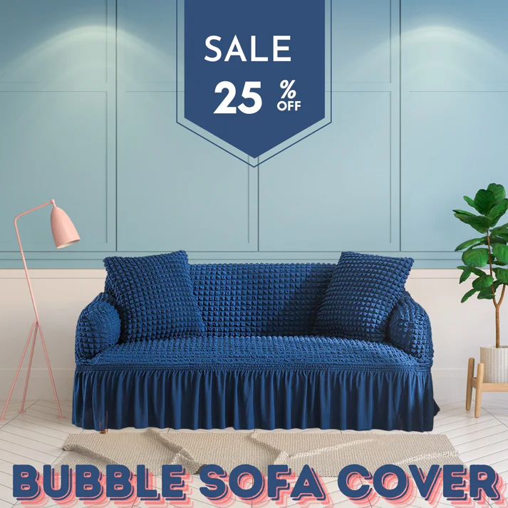 Frill Style Bubble Stuff Sofa Cover - Image 8
