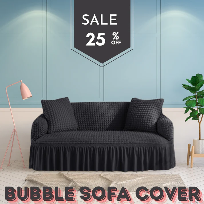Frill Style Bubble Stuff Sofa Cover - Image 10