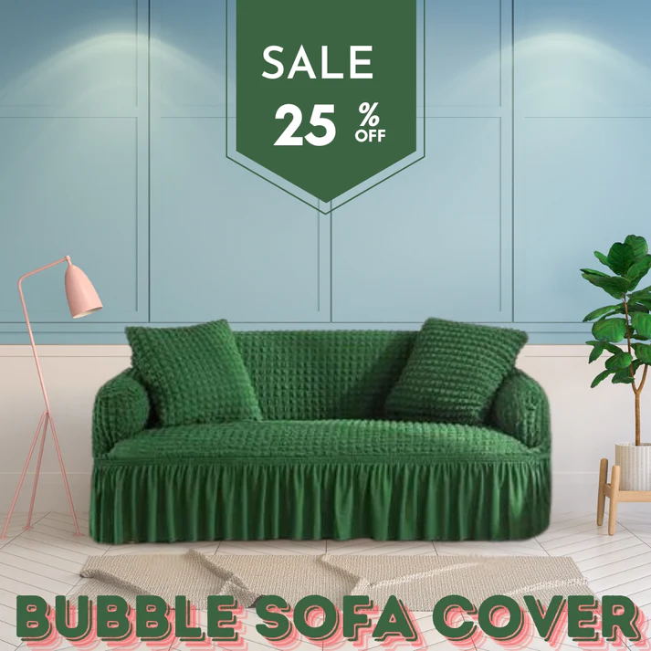 Frill Style Bubble Stuff Sofa Cover - Image 2