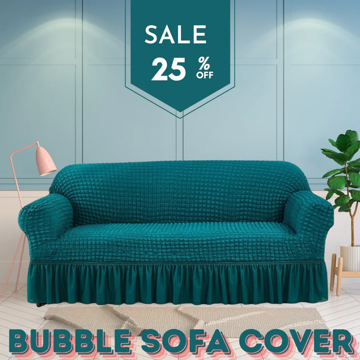 Frill Style Bubble Stuff Sofa Cover - Image 6